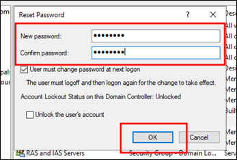 Figure 12 Enter New User Password